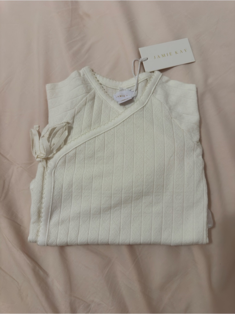 Jamie Kay Cream Knit Wrap Bodysuit